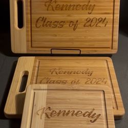 Laser Engraved Cutting Board Set