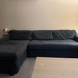 Navy Blue Two Piece Couch 