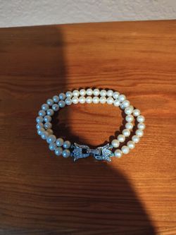 2 strand pearl bracelet