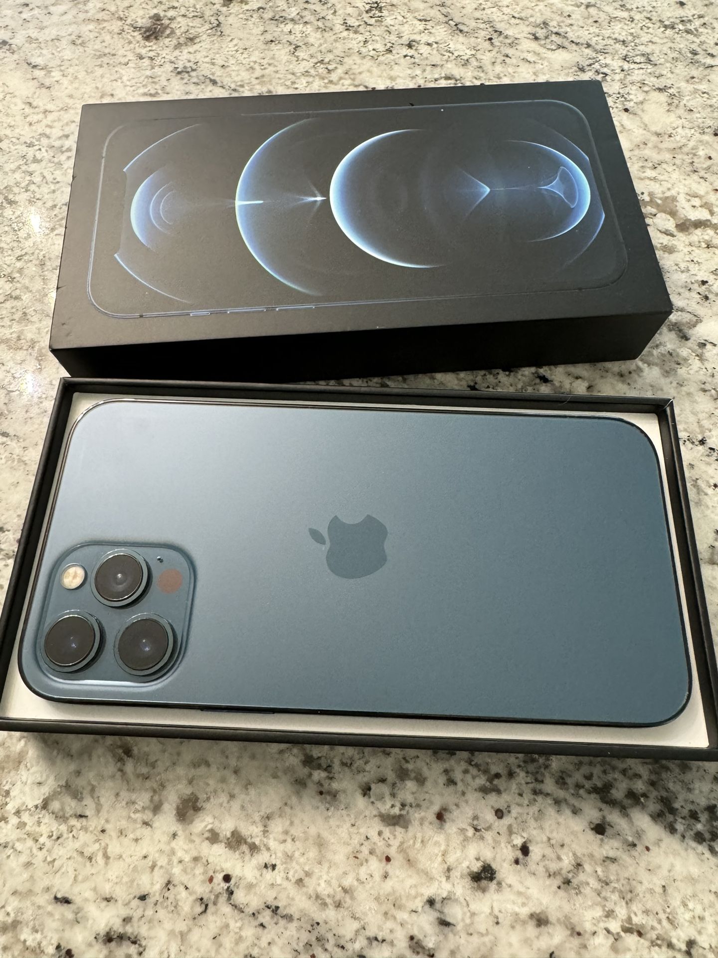 Apple IPhone 12 Pro Max  128GB-Pacific Blue  (Unlocked)