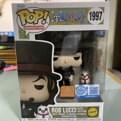 Funko Pop Animation One Piece #1997 Rob Lucci With Hattori  Limited Edition Chase Toy Temple Pre-Release