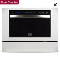 Black + Decker 24" 1 Decibel dBA Countertop Dishwasher

