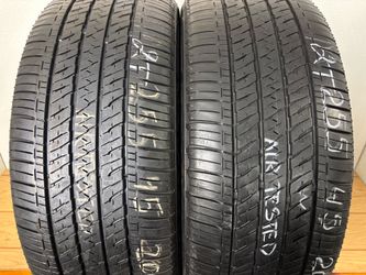 2 tires 255 45 20 Bridgestone ecopia hl 422 high tread no repairs