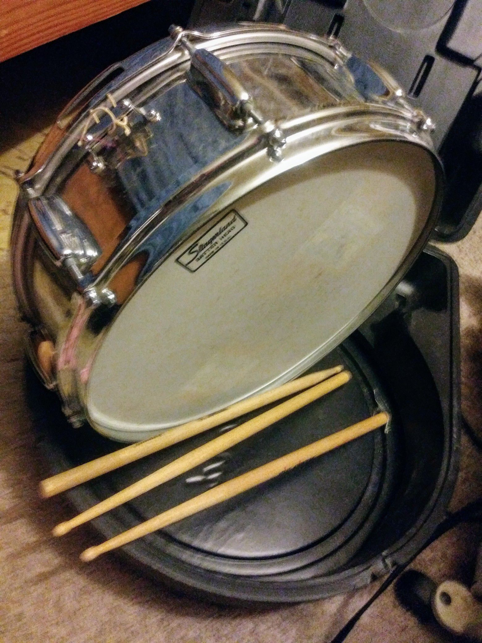 Slingerland 14" steel snare drum. As is.$75