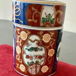 Japanese Hand painted Gold Imari Containers 
