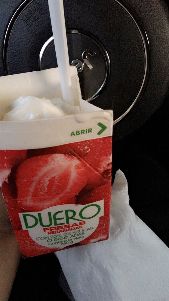 Fresas Con Crema Congeladas