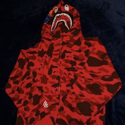 Red bape hoodie