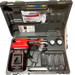 RIDGID 57378 RP 241 COMPACT PRESS TOOL KIT WITH 1/2"-1 1/4”PUREFLOW JAWS 