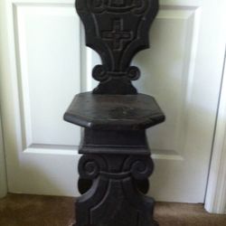 Antique Italian 17th Century Sgabello Chair