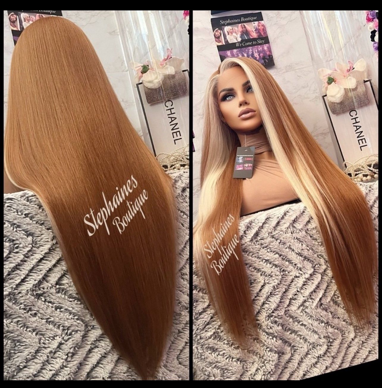 Human Hair Blended Lace Front wig