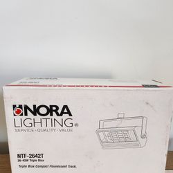 Nora Lighting NTF-2642T 26-42W  Triple Biax Compact Fluorescent Track Lighting