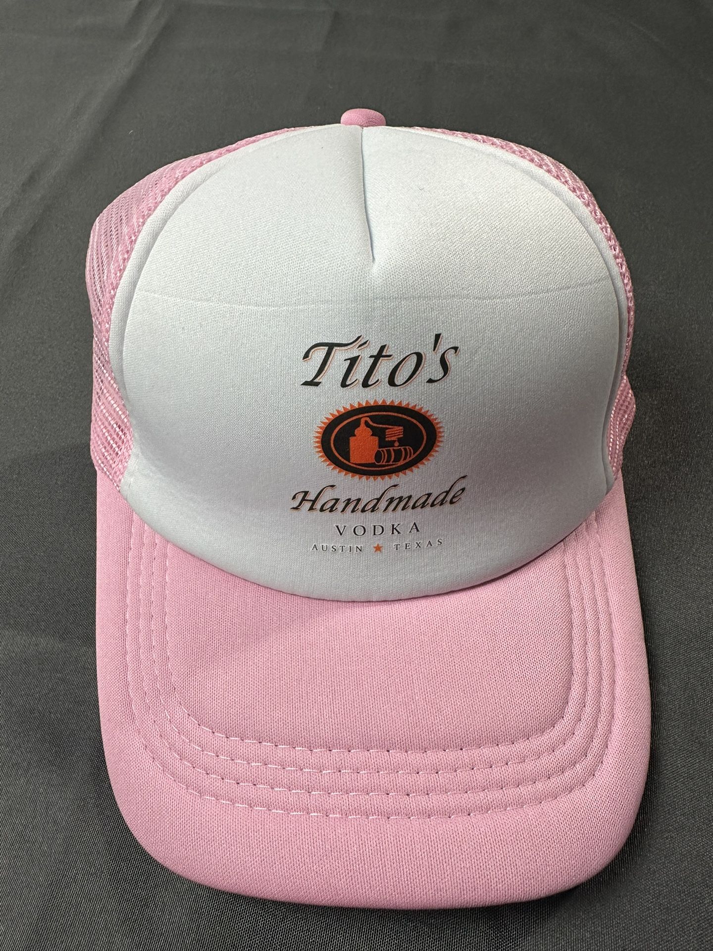 Tito’s Funny Unisex Pink Trucker Hat