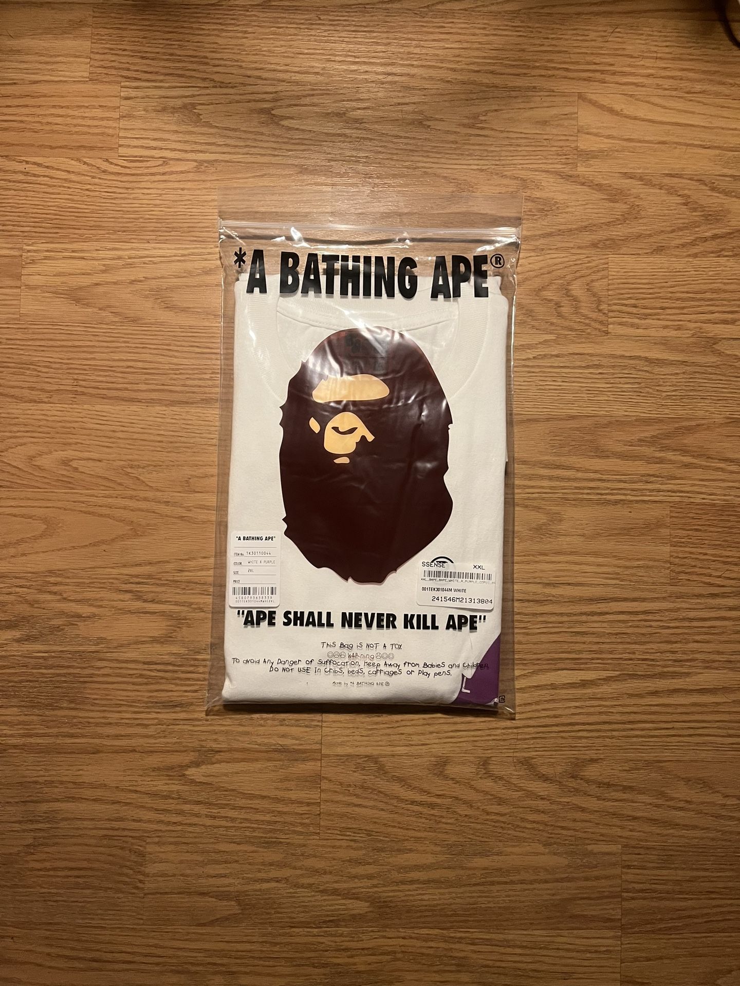 Bape White Comic Art Tee 2XL