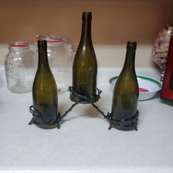 Wine Glass Candle Stand 