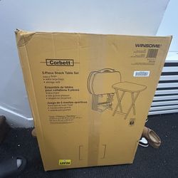 Corbett 5 Piece Table With Storage Stand