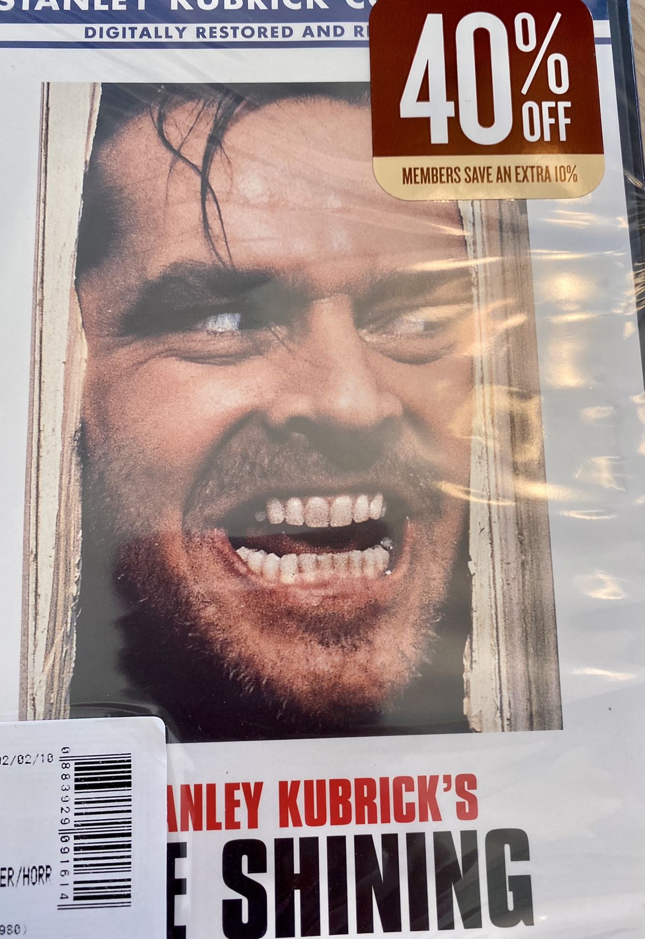 DVD Movie Stanley Kubrick’s, The Shining Brand New Sealed