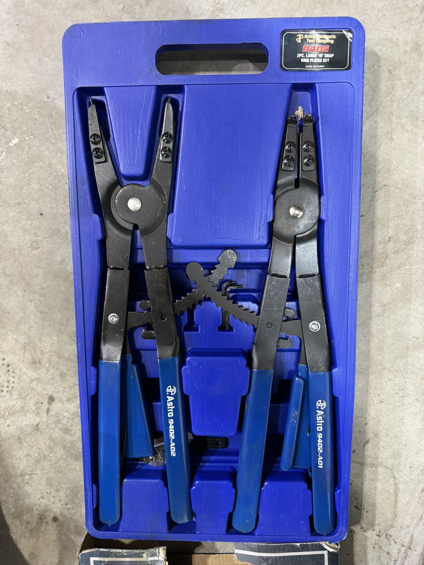 Astro Pneumatic Tool Company 2pc Large 16” Snap Ring Pliers 