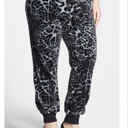 NEW Michael Kors Fremont Leopard  Pockets Print Velour Pants SZ 3XL RETAILS $110
