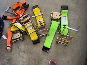 4" Ratchet Winch Strap with Flat Hook