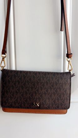 Certified Authentic Brown/Tan Michael Kors Wallet Crossbody