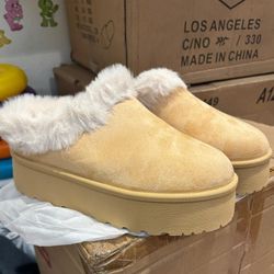 Glaze Slip On Fur Winter Boots