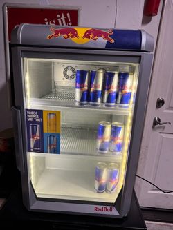 Red Bull LED Glass Door Countertop Retail Fridge