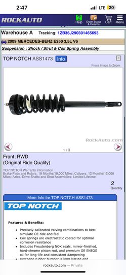 Shock / Strut & Coil Spring Assembly