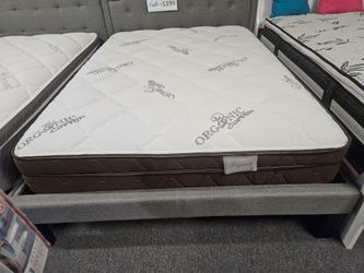 Brand new 12" thick soft innerspring organic cotton pillowtop full size mattress