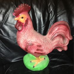 Large Vintage Circus Chalk Chicken