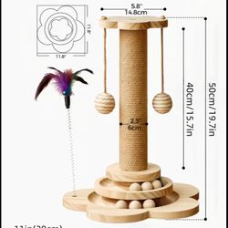 5 In 1 Cat Scratching Stick And Cat Toy