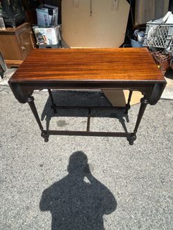 Vintage drop leaf entry table