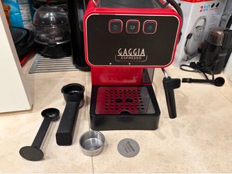 Gaggia Espresso Evolution PID coffee machine Lava Red Made in Italy - Depressurize Basket