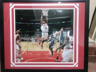 Derick Rose autographed picture