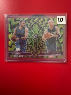 Luka Doncic & Jason Kidd green prizm /199