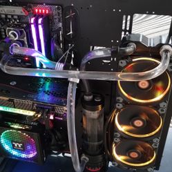 Water Cooled Gaming PC: i7 9th Gen 8Core, RTX 3070, Windows 11
