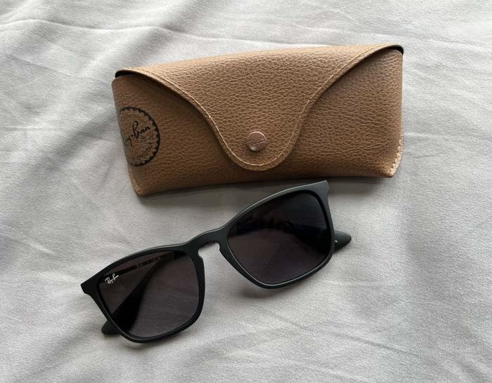 Sunglasses RB4187 Chris 54mm Polarized - Black / Gray Gradient Lens