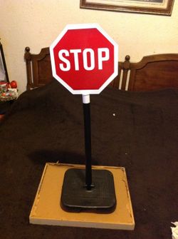 Kids plastic stop sign