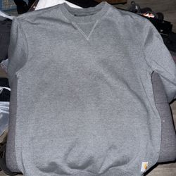 Carhartt Loose Fit Midweight Crewneck Sweatshirt - Men's Medium - Gray