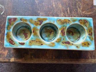 Ceramic Triple Tealight Candle Holder