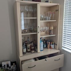 Storage Cabinet For Bar, Office File Cabinet, Or Display Shelf