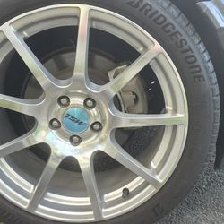 18x8.5 5x100 Wheels For TRADE (With Tires)