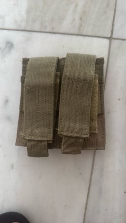 actical MOLLE 9mm Magazine Pouch Single/Double Stack Pistol Mag Bag Holder Case
