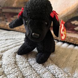 TY Black Poodle Beanie Babie Gigi