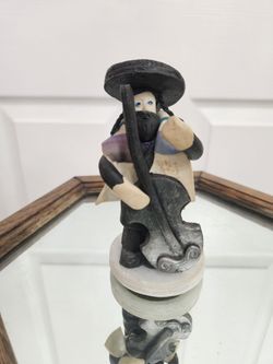 Jewish Rabbi Figurines Hand Crafted Judaica EUC