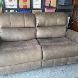 3 Pieces Sofa With 2 Recliners Brand New