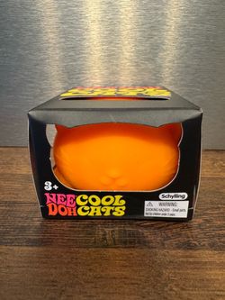 NeeDoh Cool Cats Orange Squishy