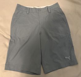 Gray Puma Golf Shorts Waist Size 28 Comparable To A Boys Size XL Or 14 Or 16
