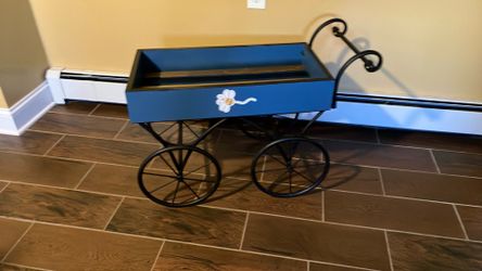 Wooden metal cart