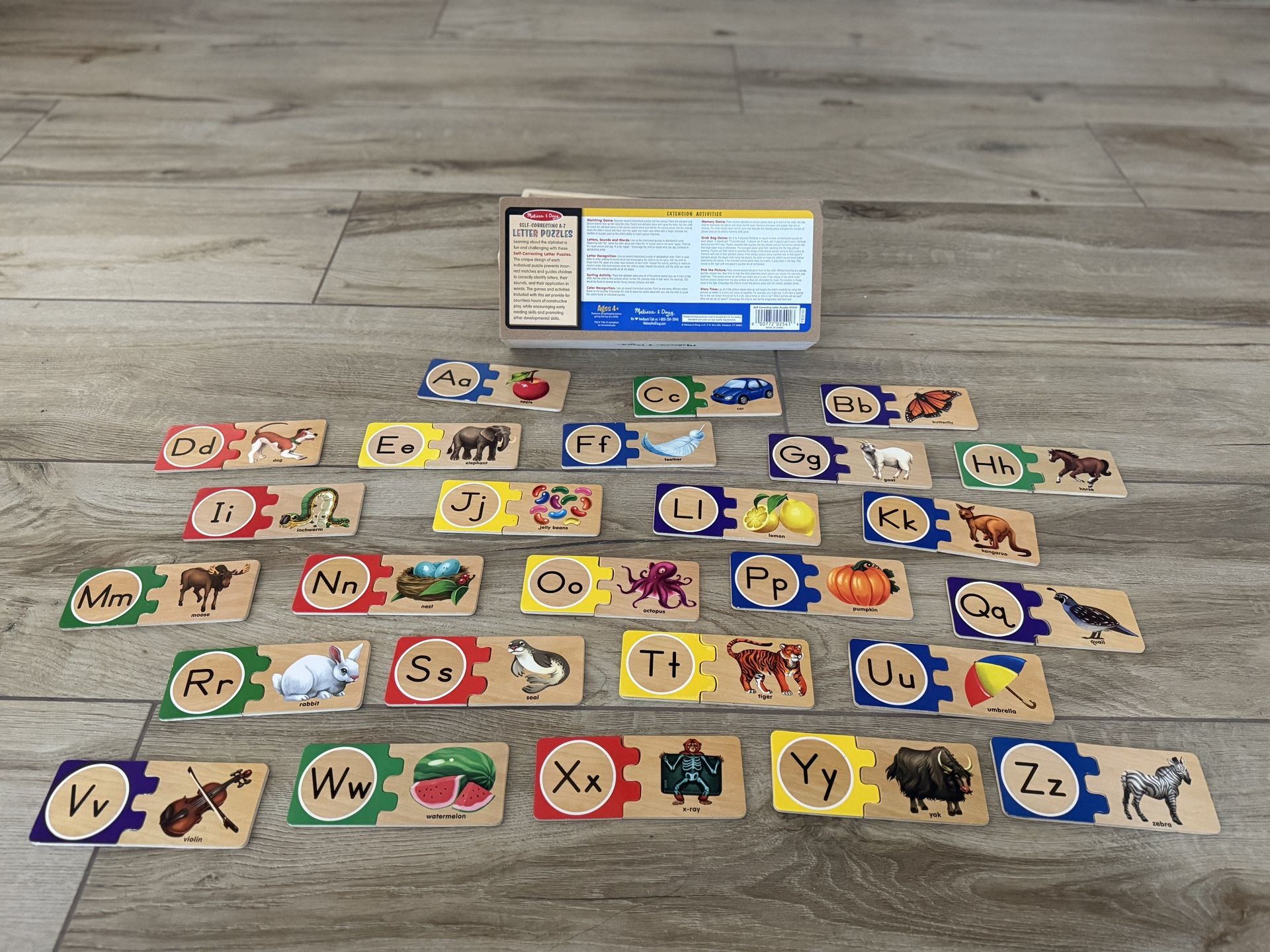 Melissa & Doug Toys Self-correcting Letters And Numbers Puzzles