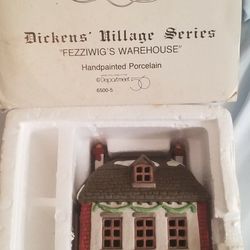Dept 56 FEZZIWIG'S WAREHOUSE Heritage Dickens Village Series 1986 #65005 